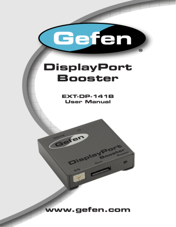 Gefen EXT-DP-141B User manual | Manualzz