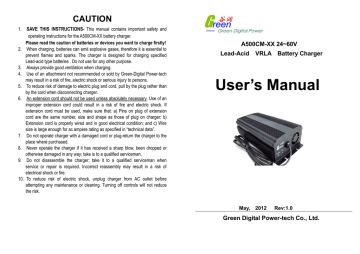 Green Digital Power-tech A500CM-XX User manual | Manualzz