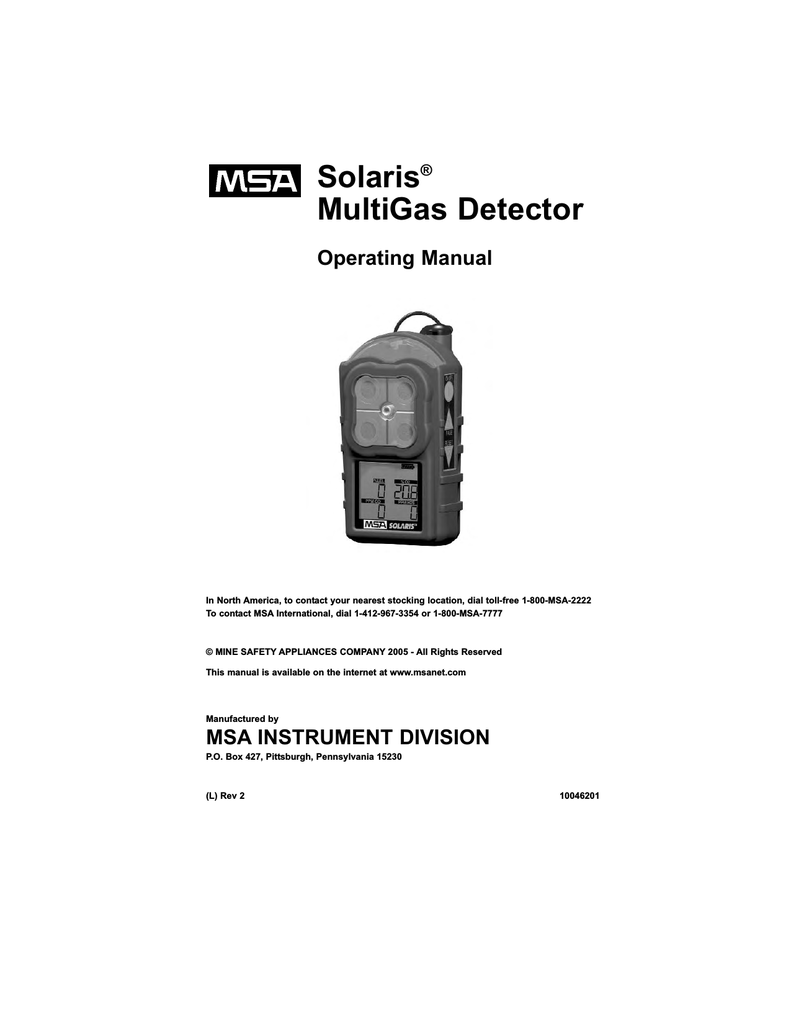 MSA 10046946 Replacement Solaris Oxygen Sensor Kit for Use with Solaris Multi-Gas Monitors