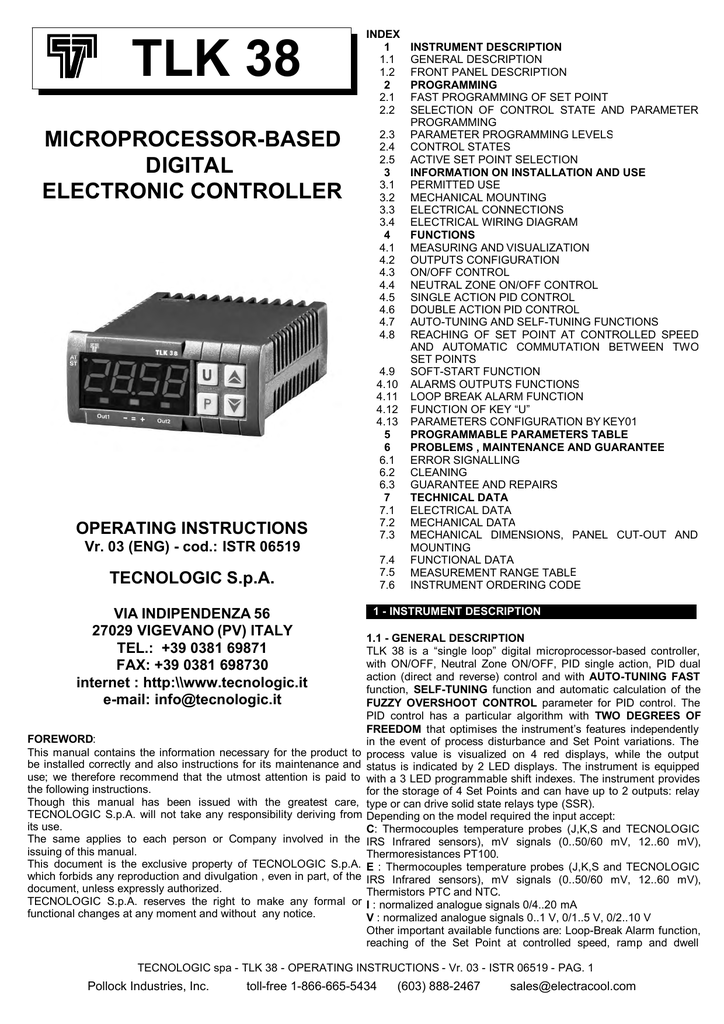 TLK38 Temperature Controller User Manual Manualzz
