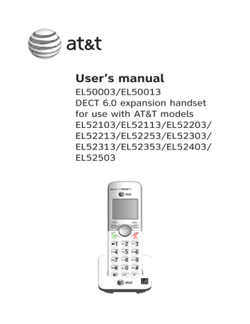 Especially about cordless telephones. AT&T EL52203, EL52353, EL52113