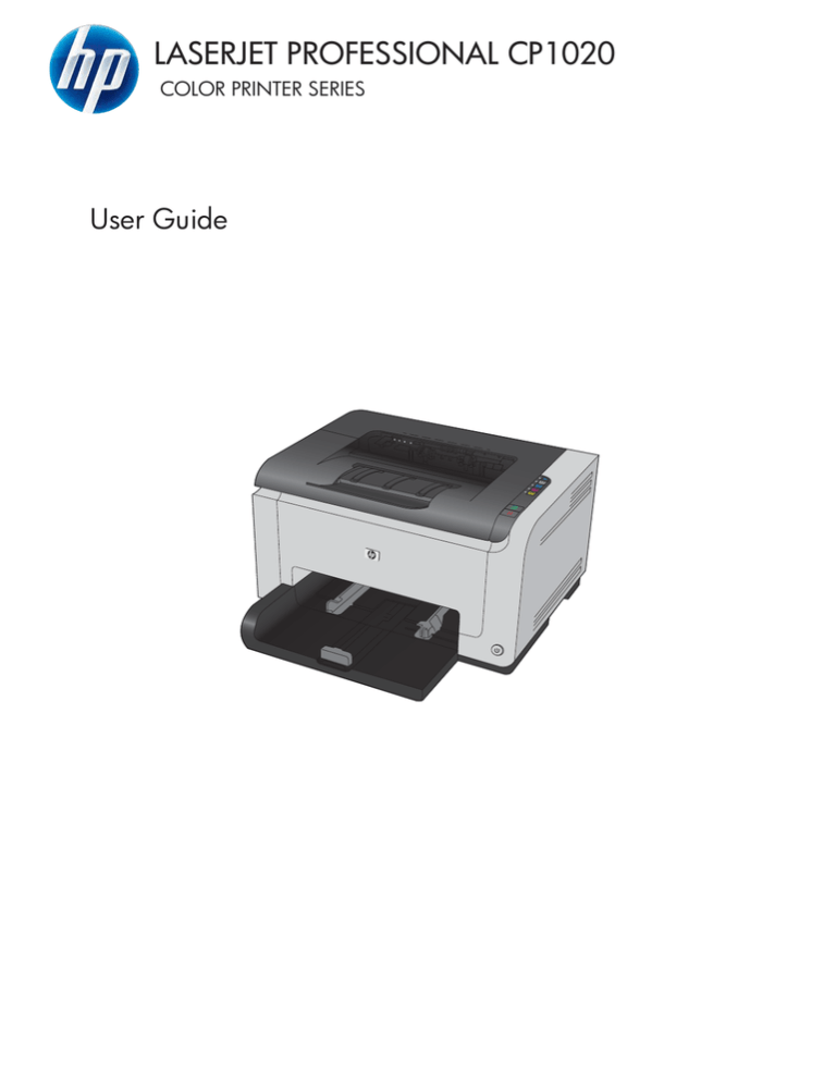 HP LaserJet Professional CP1020 Color Printer Series | Manualzz
