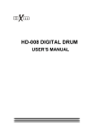 HXM HD-008 Digital Drum User's Manual