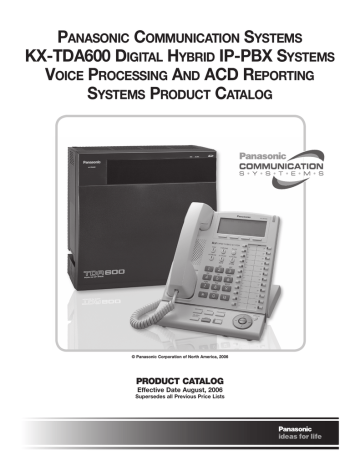 Panasonic Kx Tda600 Product Catalog Manualzz Panasonic Kx Tda600 Product Catalog Manualzz
