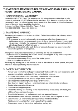 SYM GTS 125 - Owner's manual | manualzz.com