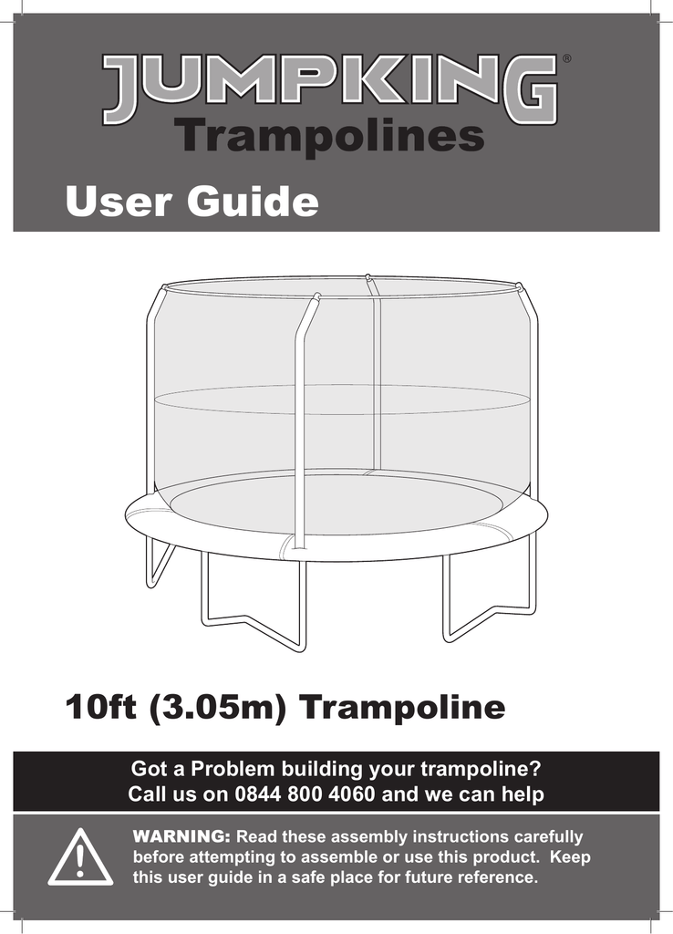 View Download Manual Jumpking Trampolines Manualzz