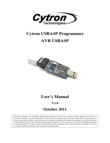 AVR-USBasp User Manual  Manualzz