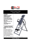 Elite Fitness IT 9600-E Owner's Manual
