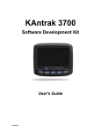 KAntrak 3700 SDK User's Guide