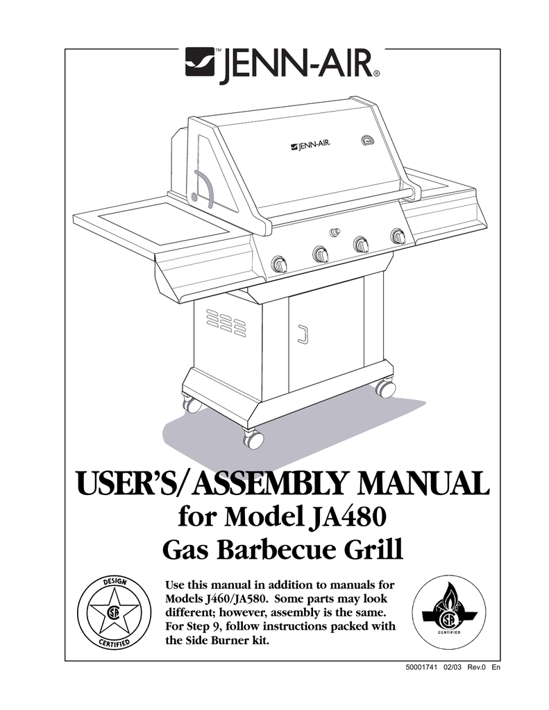 Jenn Air Ja480 Ja480p Ja480n Owner S Manual Manualzz