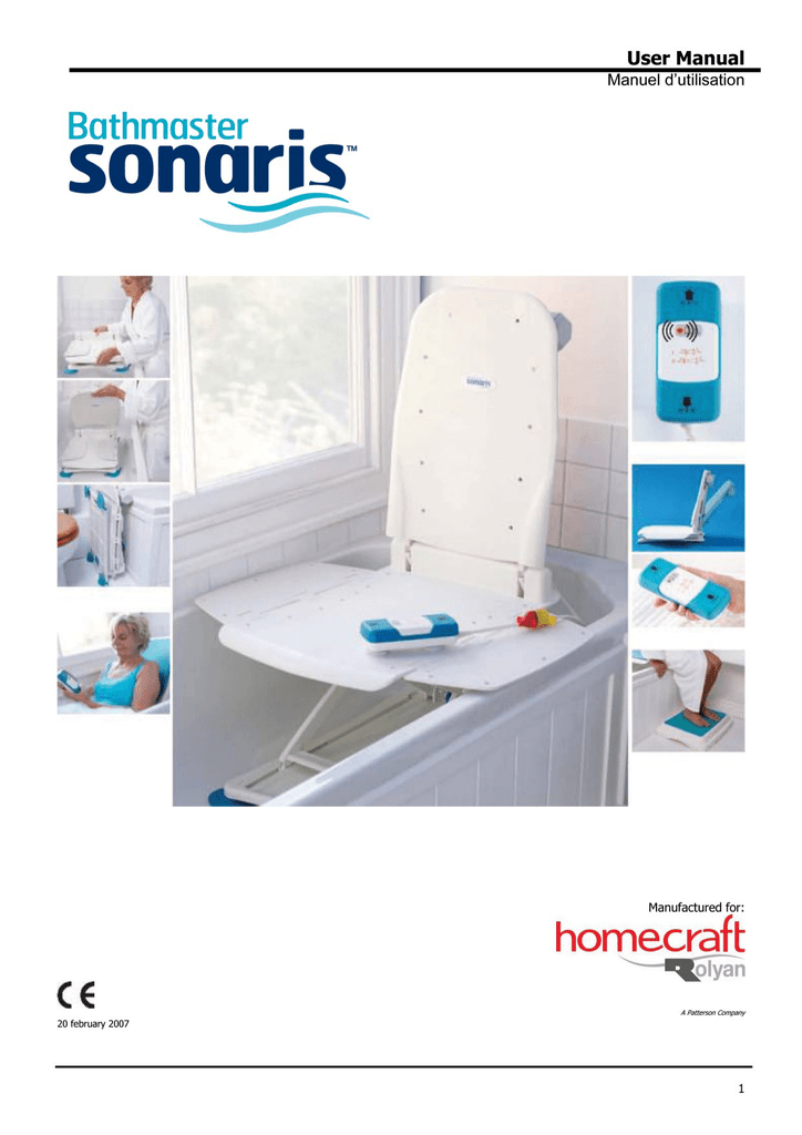 Bathmaster Sonaris Reclining Bath Lift User Manual Manualzz