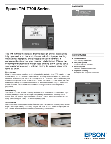 Epson TM-T70II Series | Manualzz