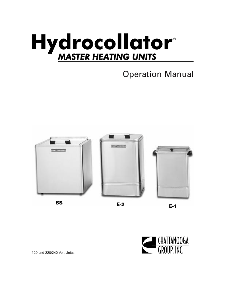 Hydrocollator Manualzz