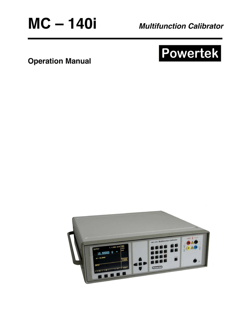 MC140i User Manual pdf | Manualzz