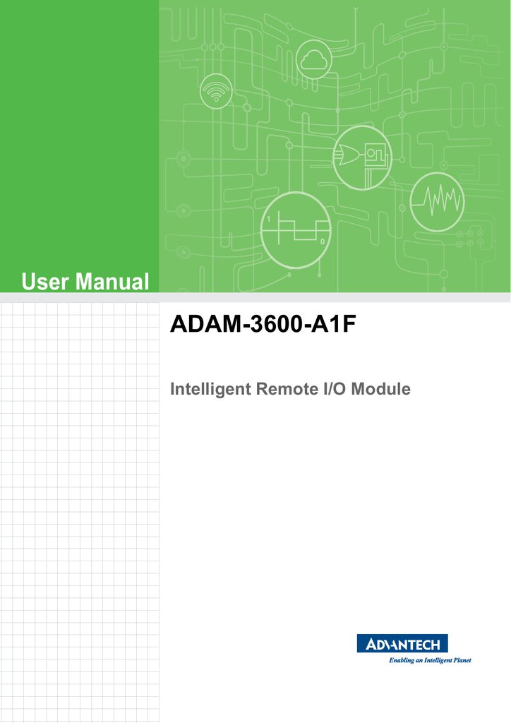User Manual ADAM3600A1F Manualzz