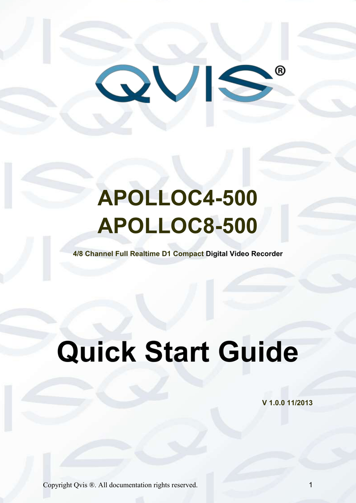 APOLLOC4/C8 Compact DVR Manual Manualzz