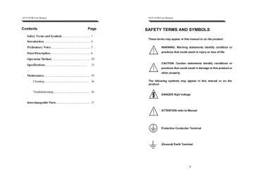 GW Instek GVT-427B AC Millvolt Meter User Manual | Manualzz