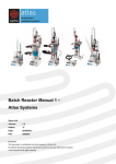 Syrris Atlas Batch Reactor Manual