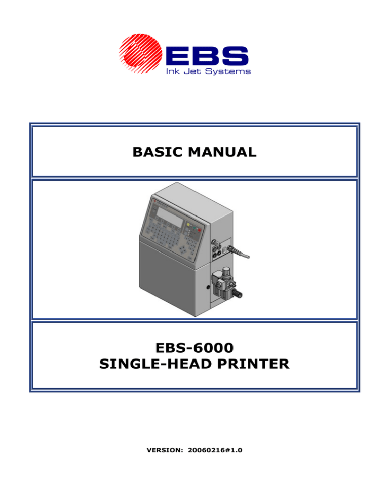 Basic Manual Ebs 6000 Single Head Printer Manualzz