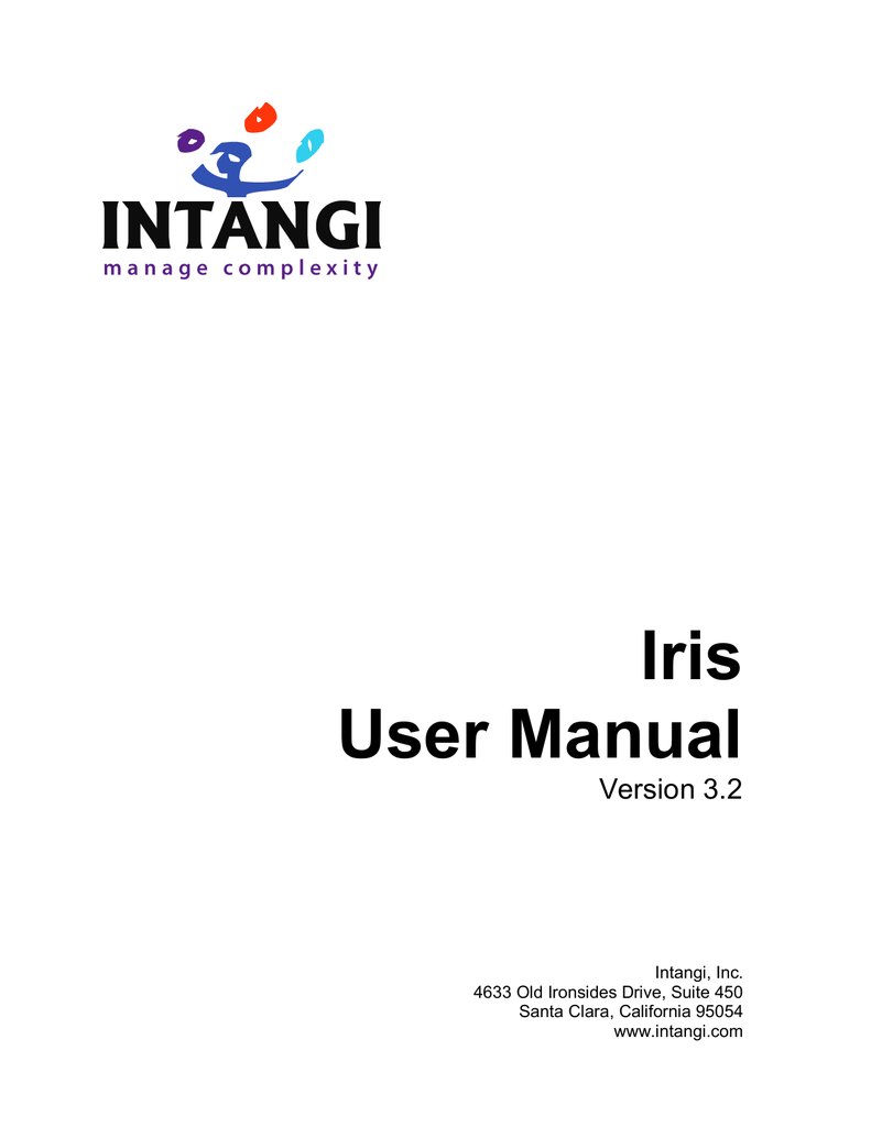 Iris User Manual Manualzz