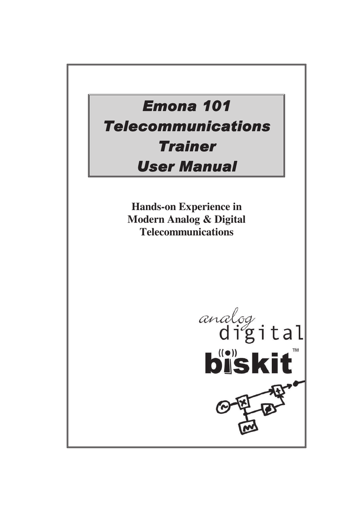 Emona Telecoms Trainer 101 Lab Manual Pdf