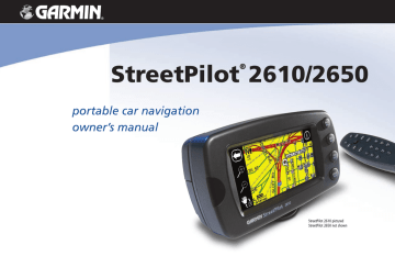Garmin StreetPilot 2650 Owner's Manual | Manualzz