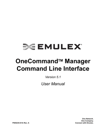 OneCommand Manager CLI User Manual | Manualzz