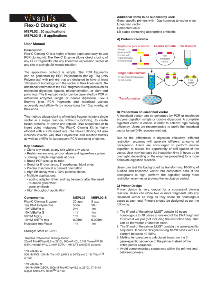 flex c cloning kit appleton woods ltd