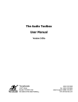 Audio Toolbox User Manual