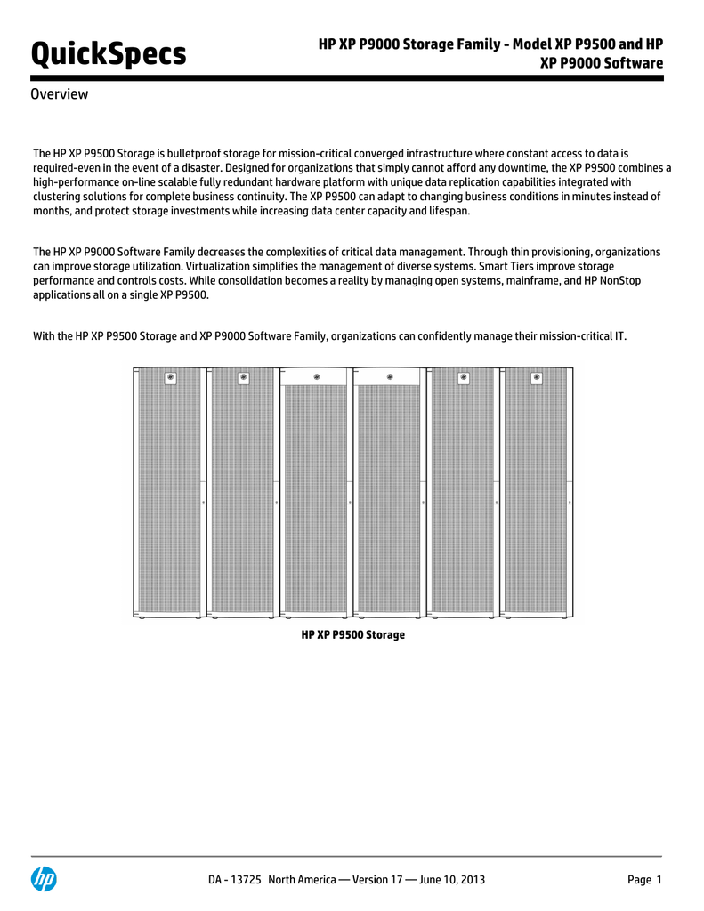 HP XP P9000 Storage Family Manualzz