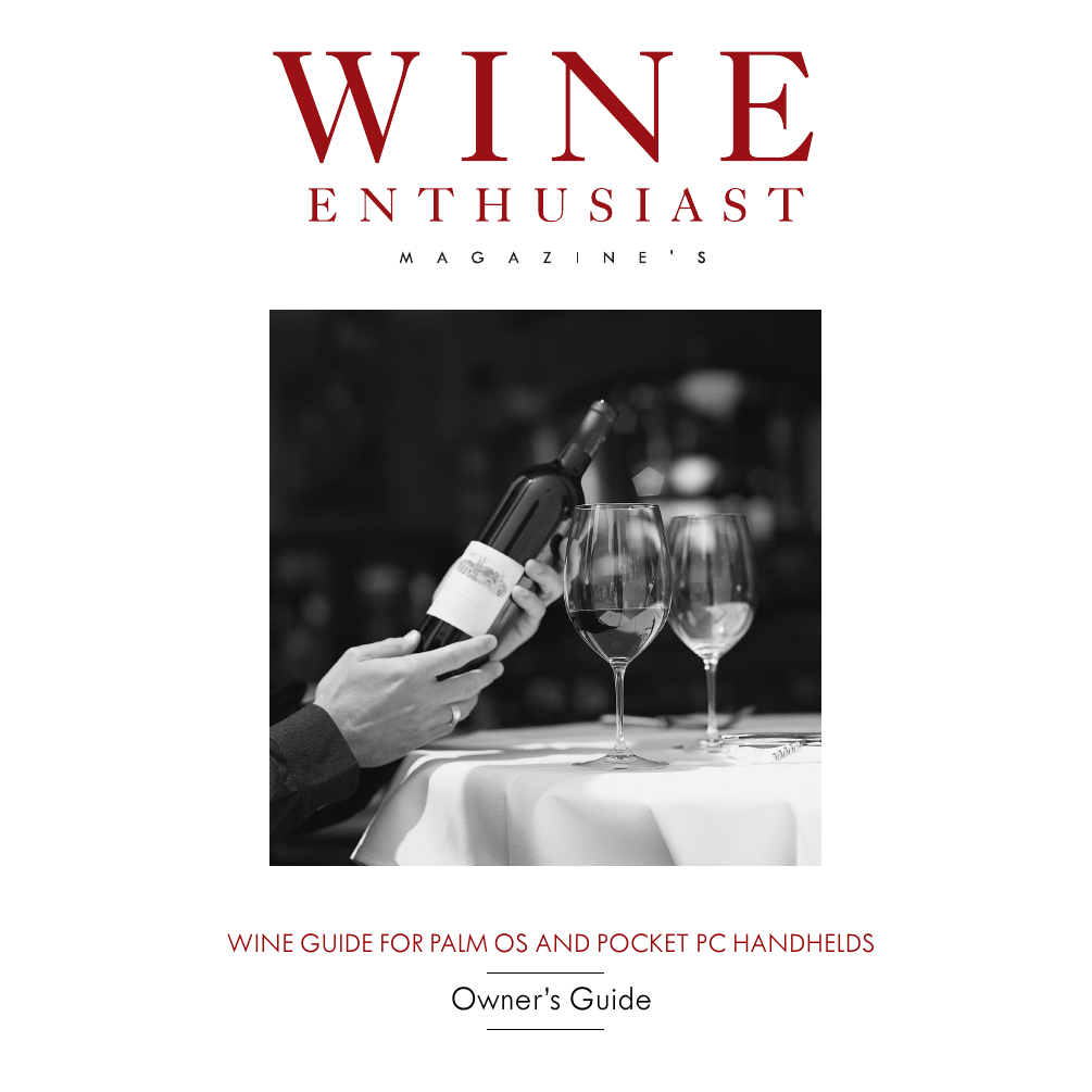 Wine Enthusiast Guide 2003 Manualzz