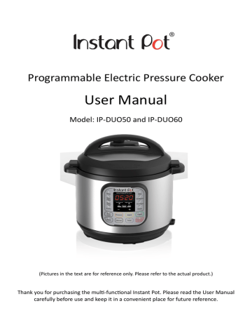 Instant Pot IP-DUO User Manual English | Manualzz