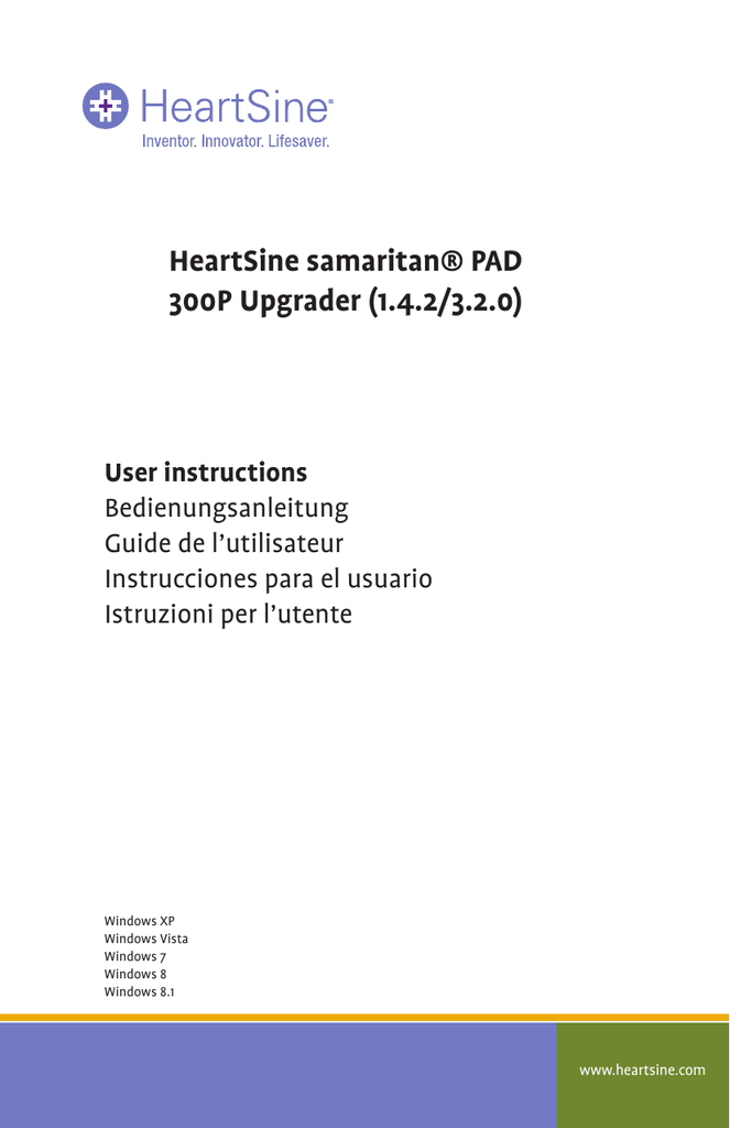 Heartsine Samaritan 300P Data Cord for event download PC USB Connect 