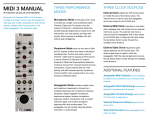 MIDI to CV Converter Midi 3 User Manual