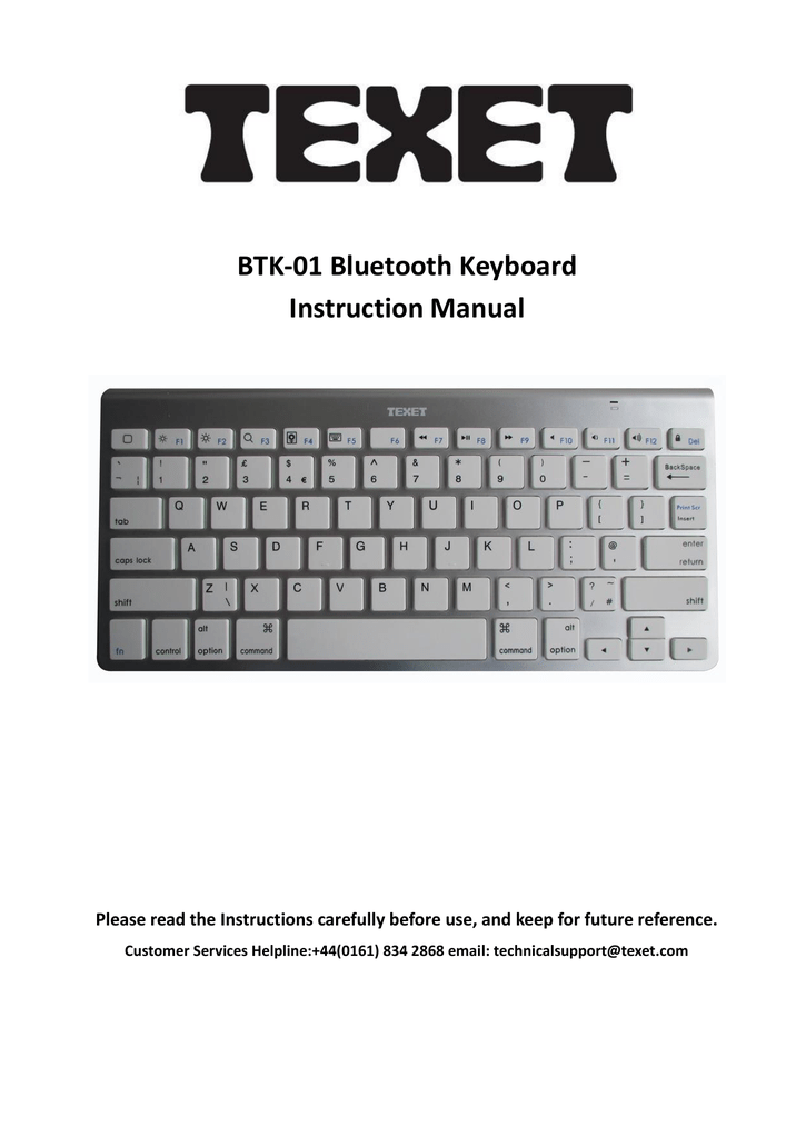 sony bluetooth keyboard manual