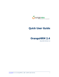 OrangeHRM 2.4 Quick User Guide