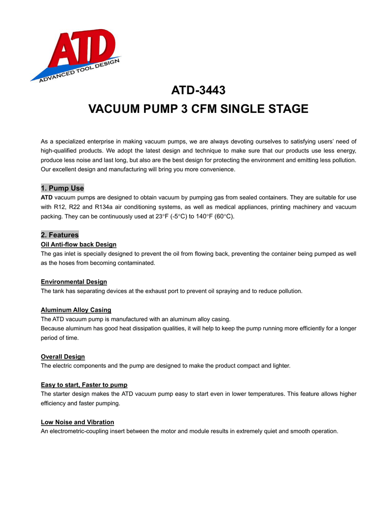 specialized air tool pump manual