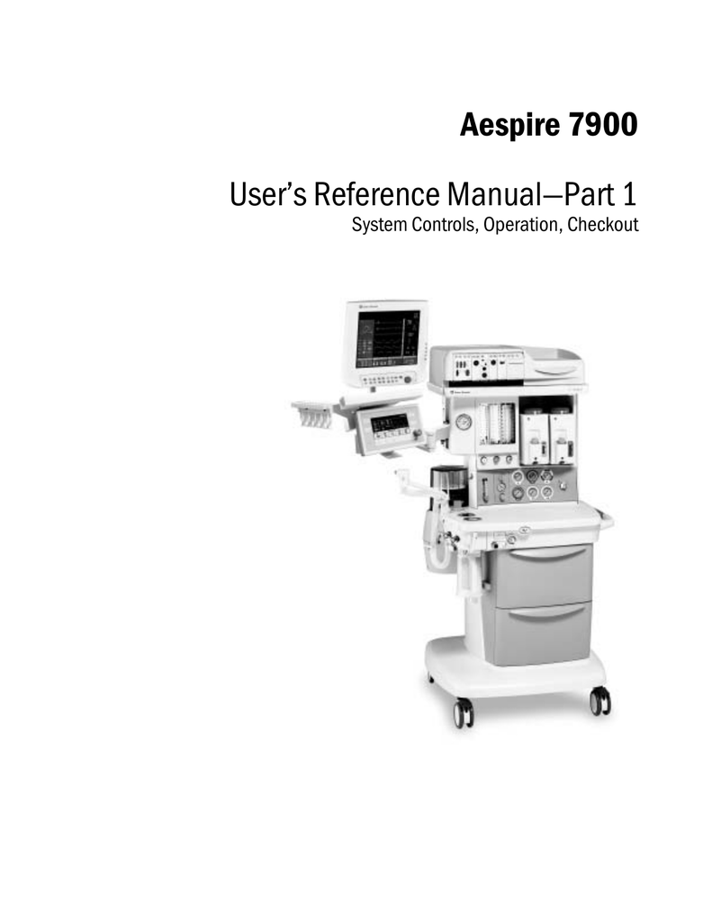 Datex-Ohmeda Aespire 7900 Anaesthesia Machine | Manualzz