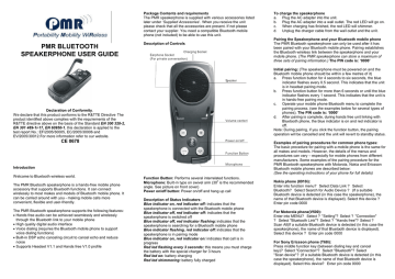 PMR CE 0678 User manual | Manualzz