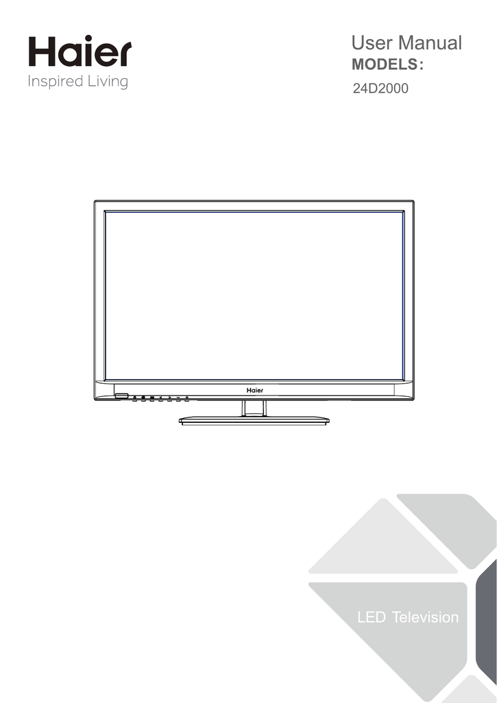 Haier User manual 24D2000 Manualzz