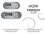LifeSpas Spa Controller User Manual