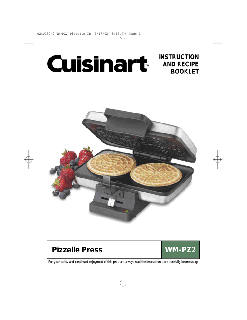 Cuisinart Pizzelle Press Recipe at Maggie Streit blog