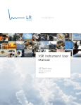 LR Tech VSR Spectro-Radiometer User Manual: AI &amp; PDF