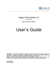 Alagus Print Admin 4.0 (build 1923) User's Guide