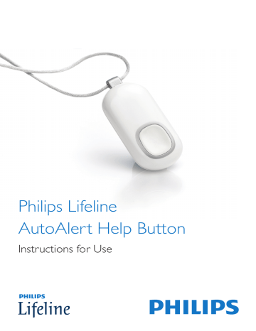 Philips Lifeline AutoAlert Help Button | Manualzz