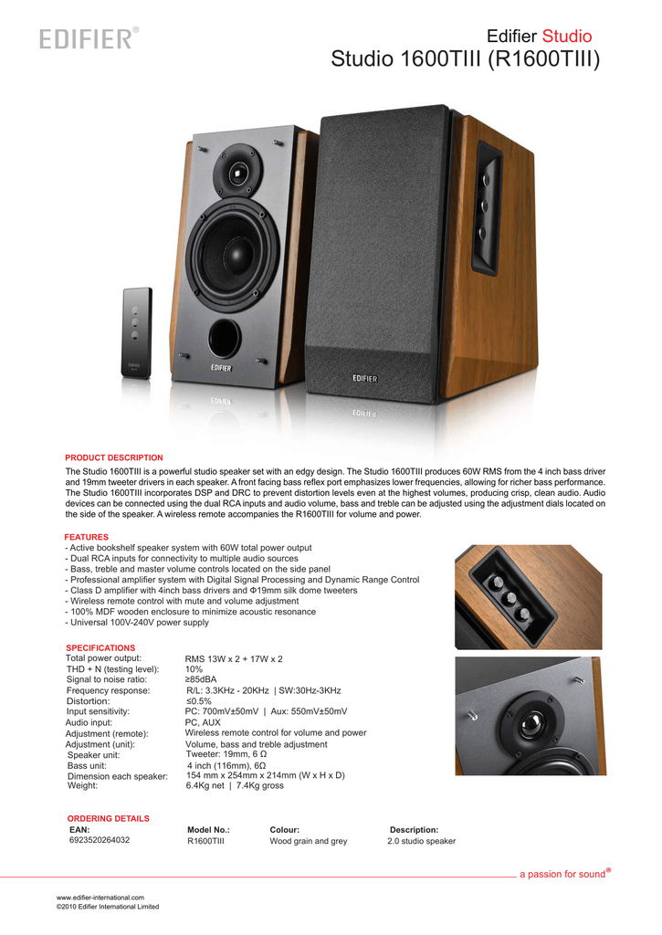 Edifier r1600t iii home audio speakers Clearance
