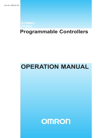 OMRON CPM2A Operation Manual | Manualzz