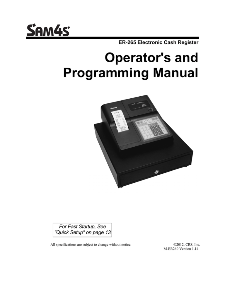 3 Mb Sam4s Er 265 Programming Operator Manual V1 14 Manualzz