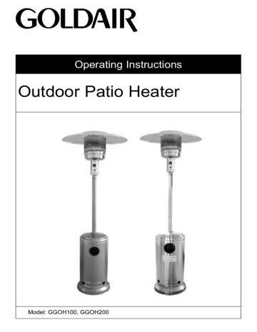 Goldair GGOH200 Operating Instructions Manual | Manualzz