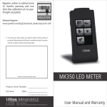 UPRtek MK350 LED Meter User Manual and Warranty